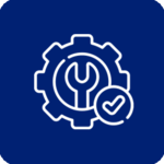 Icon Zahnrad für schnelle Abwicklung