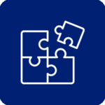 Icon Puzzle für Lösungsentwicklung